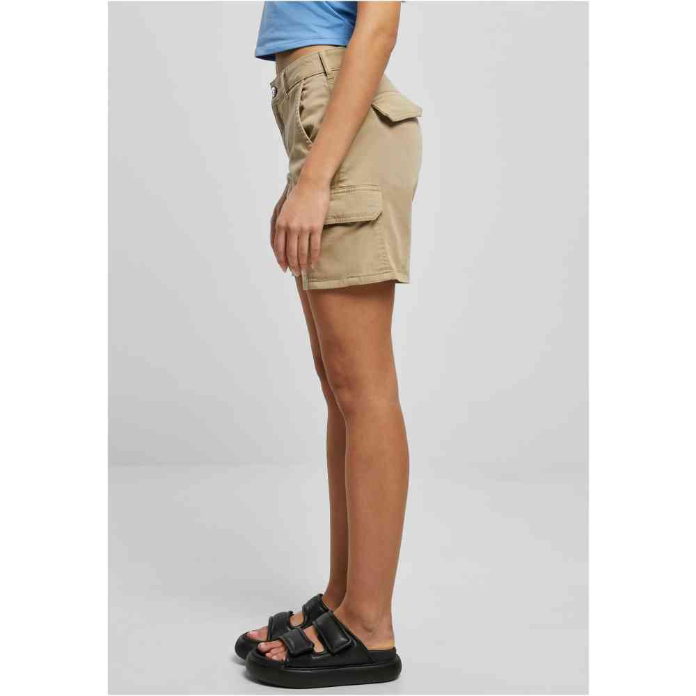 Urban Classics - High Waist Cargo Korte broek - Beige